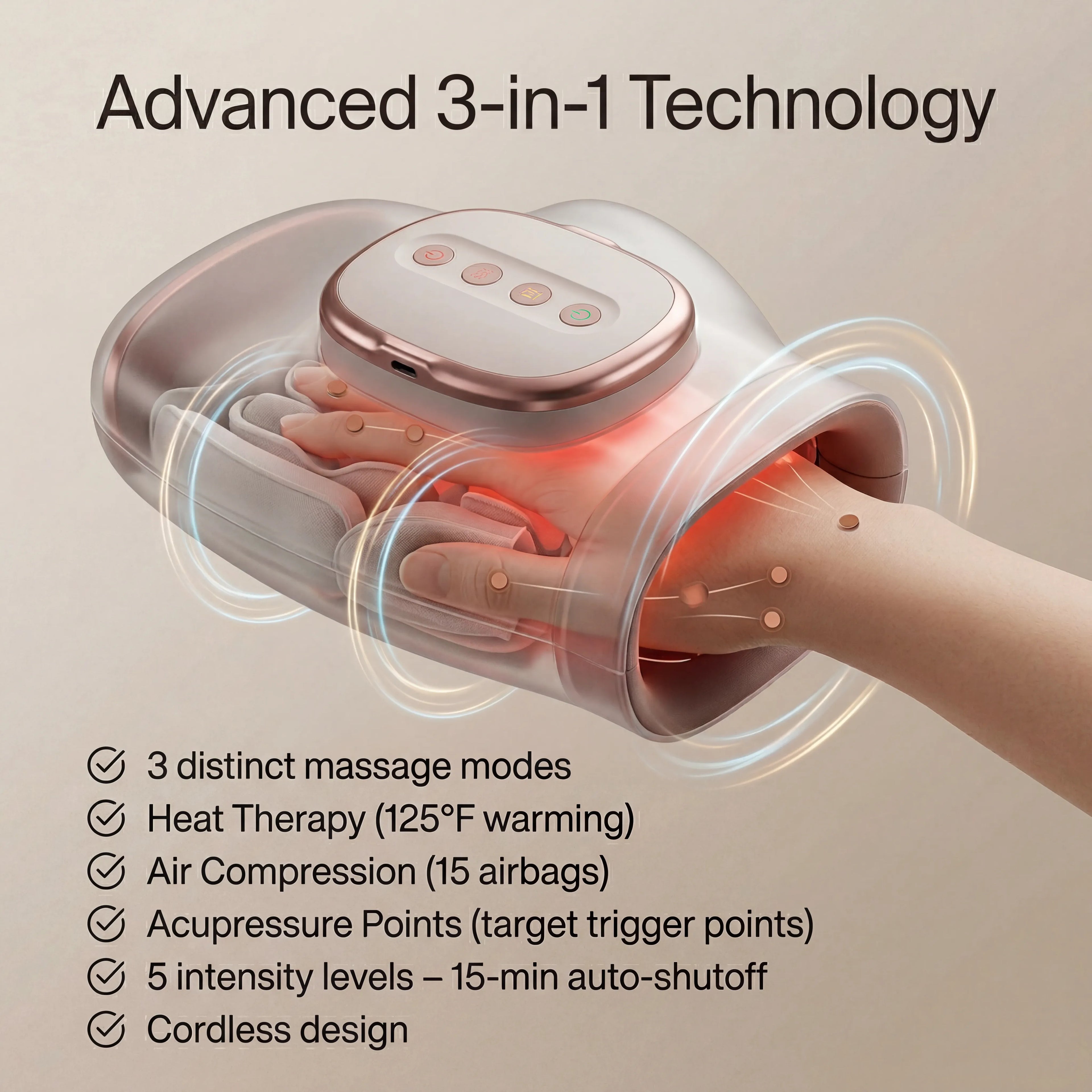 PalmPulse - Hand Massager for Arthritis, Carpal Tunnel & Joint Pain